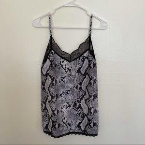 Ivory Snake Print Cami